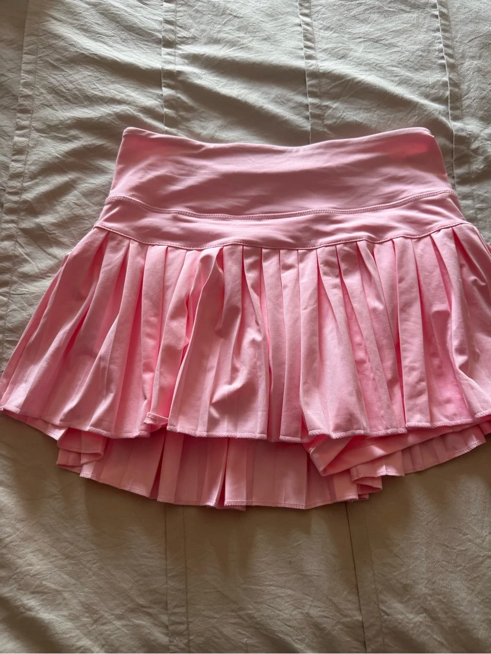 GoldHinge Women's Pink Pleated Skater Skirt